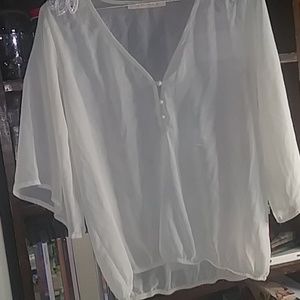 Small see through button up blouse